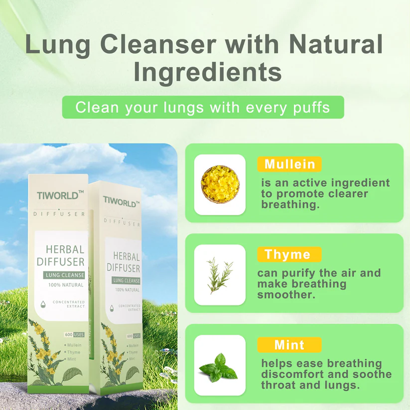 ✅Official Store-Tiworld® Mullein Aroma Diffuser (🫁Cough, wheezing, shortness of breath, sputum, stuffy nose, bronchitis, bronchitis, allergy symptoms, lung discomfort💝)