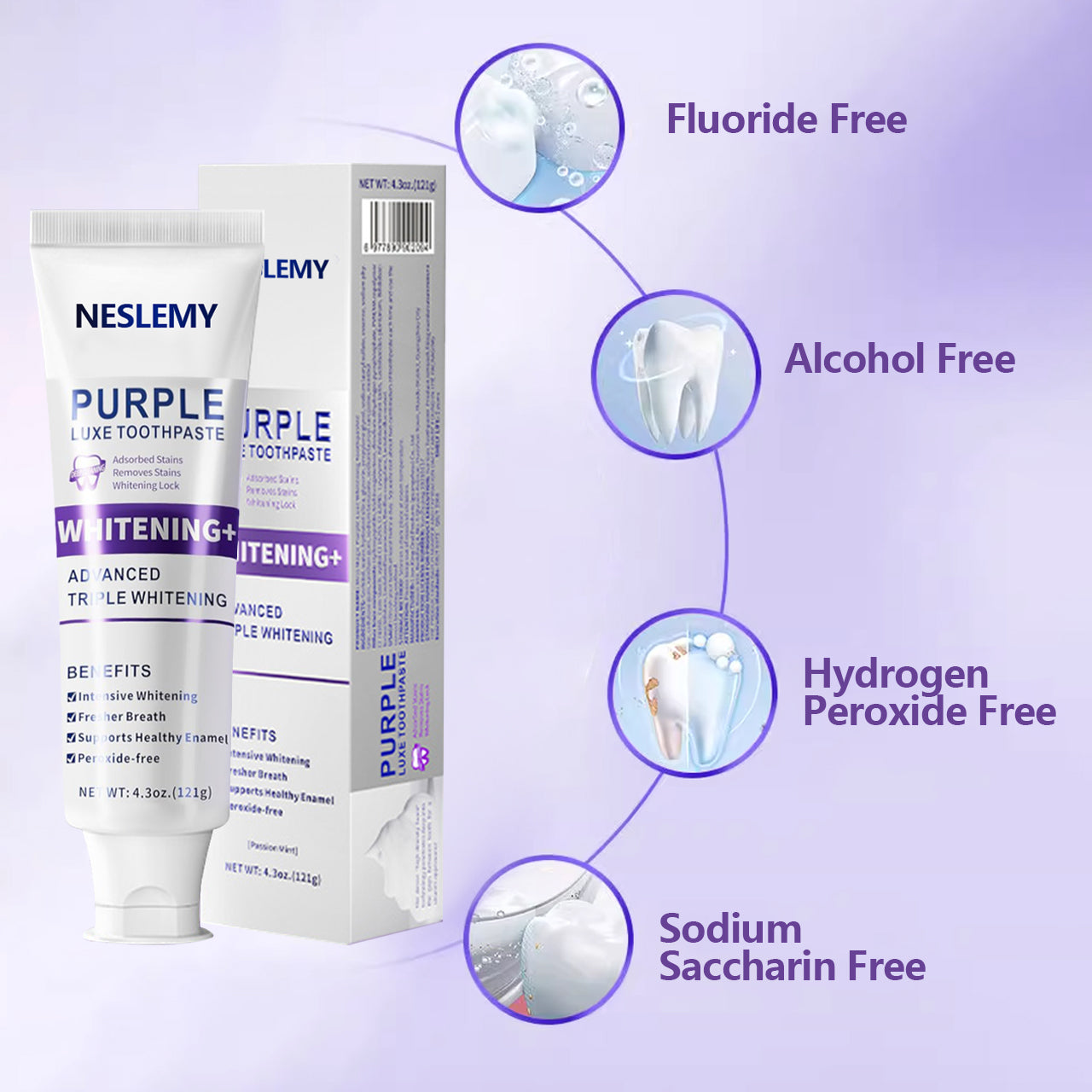 NESLEMY™ Purple Teeth Whitening Toothpaste