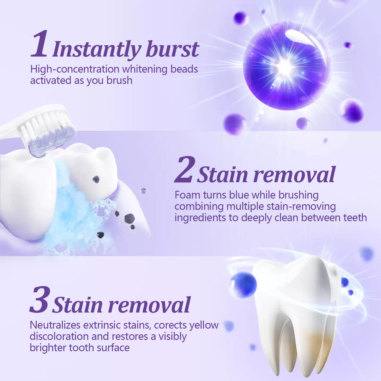 NESLEMY™ Purple Teeth Whitening Toothpaste