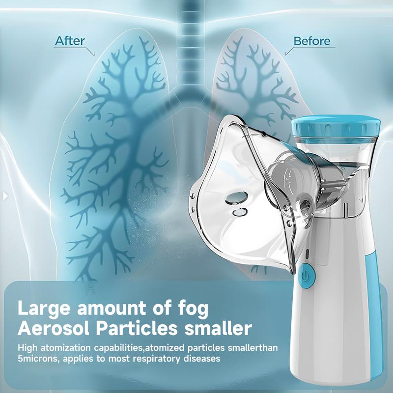 🌈Handheld Mesh Nebulizer: Portable, for All Ages, with Accessories – Mum Gift