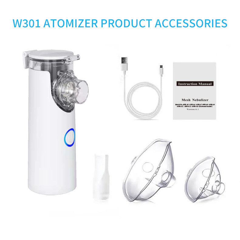 🌈Handheld Mesh Nebulizer: Portable, for All Ages, with Accessories – Mum Gift
