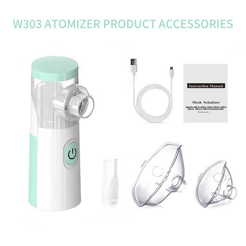 🌈Handheld Mesh Nebulizer: Portable, for All Ages, with Accessories – Mum Gift