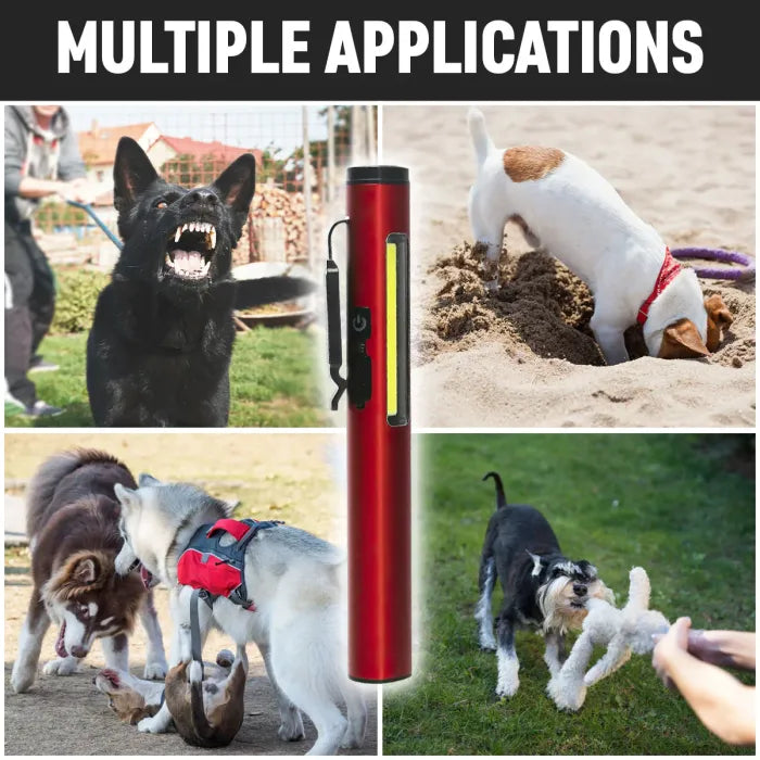 ✨LAST DAY SALE 60% OFF✨Tiworld™ AI Ultrasonic Dog Repeller Pen Light 🔦
