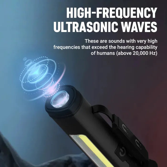 ✨LAST DAY SALE 60% OFF✨Tiworld™ AI Ultrasonic Dog Repeller Pen Light 🔦