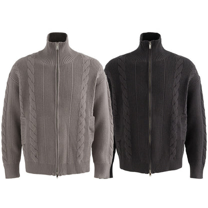 Cardigan sweater jacket base coat